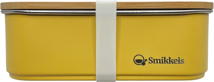 Smikkels – Lunchbox aus Edelstahl – Gelb