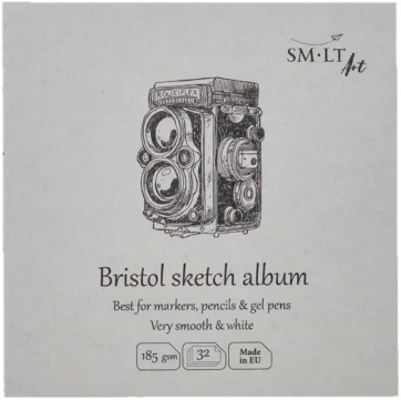 SMLT SMLT Bristol Skizzenbuch, quadratisch, 14 cm