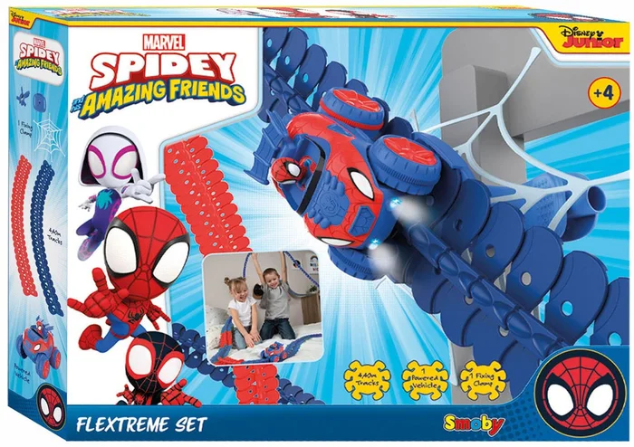 Smoby Spidey & Amazing Friends Flextreme Racebaan Set, 184dlg.