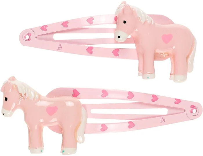 Souza Haarclip Cira, Pferd rosé (2 Stck/Karte)