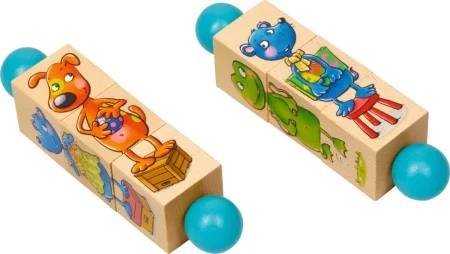 Spiegelburg Holz-Dreh-Puzzle Die Lieben Sieben