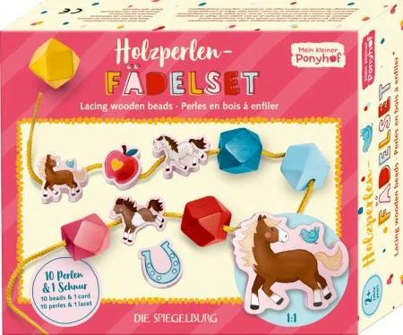Spiegelburg Holzperlen Fädelset Mein kleiner Ponyhof