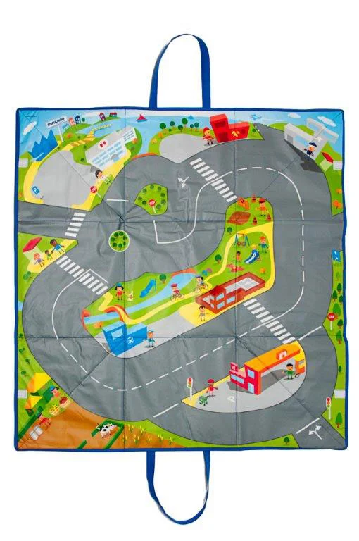 Spielmatte Straßenlandschaft und Tragebox 2 in 1