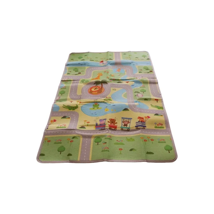 Spielteppich mit Straßenmotiv zum Wenden