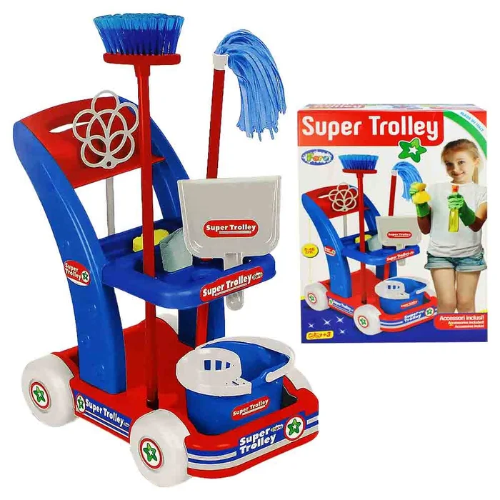 Spielzeug Putzwagen für Kinder – ca. 48 cm