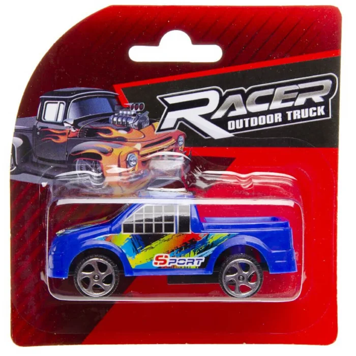 Spielzeugauto klein auf Karte für Kinder – 4fach sortiert