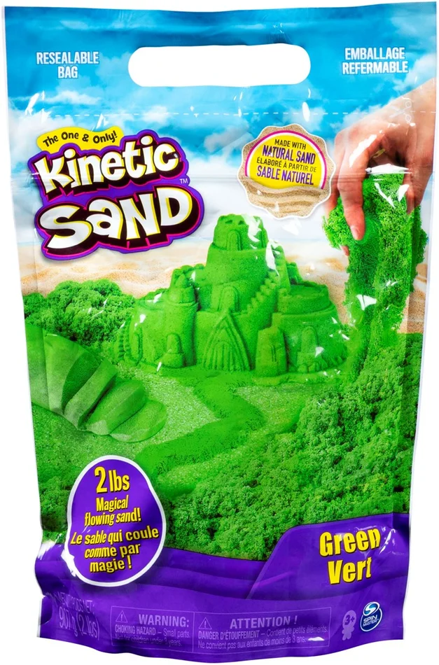 Spin Master Kinetic Sand – Groen – 907 gram (in zak)