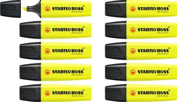 Stabilo 10 Stabilo Akzentmarker Gelb 70/24