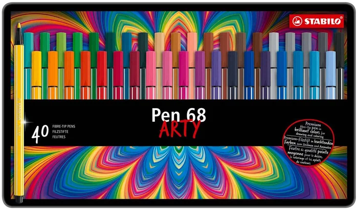 STABILO Pen 68 Mini Filzstift Mehrfarbig 40 Stück(e)