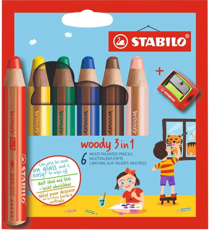 STABILO Woody 3 in 1 Buntstift 6 Stück(e)
