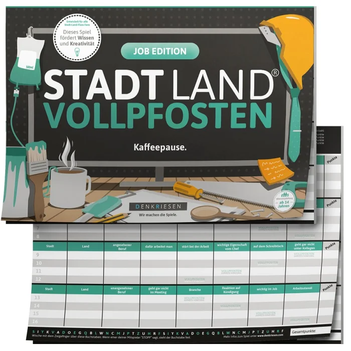 STADT LAND VOLLPFOSTEN® – Job Edition DIN-A4 Block