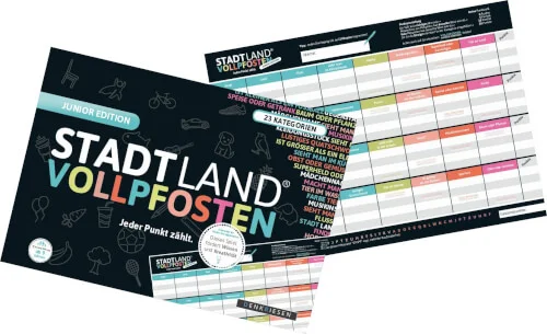 STADT LAND VOLLPFOSTEN® – Junior Edition DIN-A4 Block