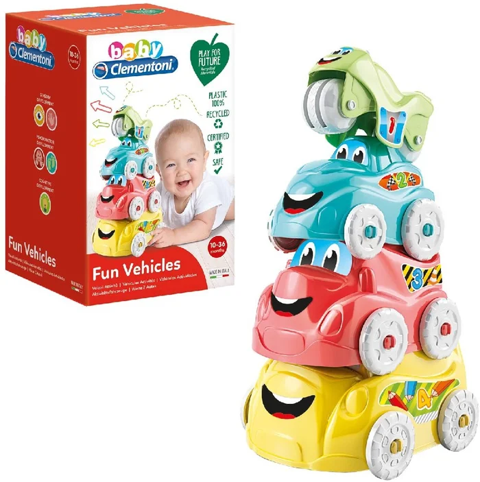 Stapeltoren Baby Auto’s Clementoni