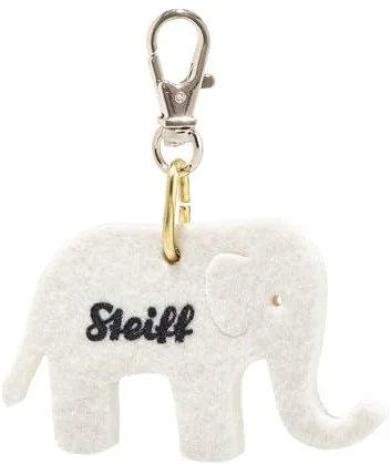 Steiff pluche Pendant little felt elephant, white – 5 cm
