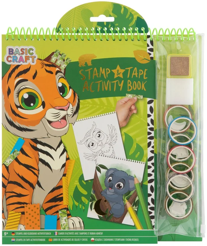 Stempel en Tape Activiteitenboek – Tijger