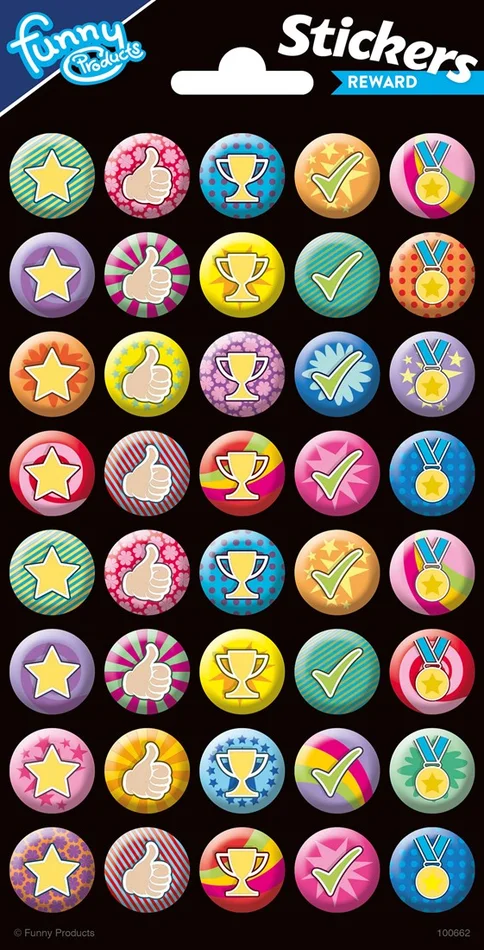 Stickervel Beloningen