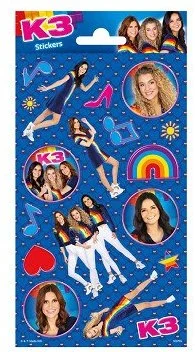 Stickervel Glitter K3