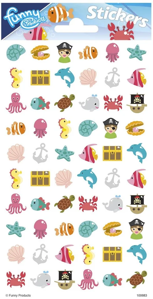 Stickervel Puffy – Oceaan