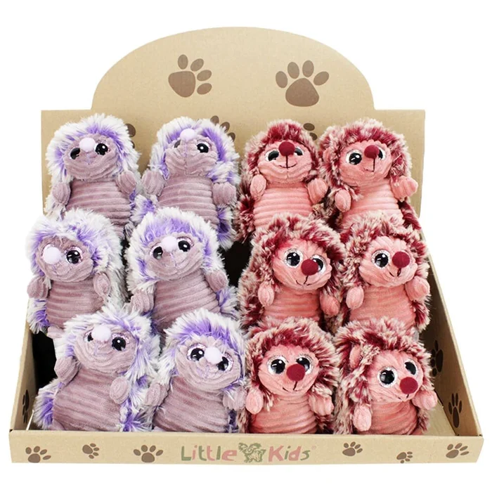 Stofftier Igel aus Cord „12 cm“ – 12 Stück im Display