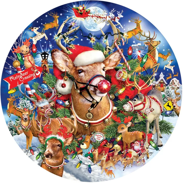 SunsOut Reindeer Madness – 1000 Teile