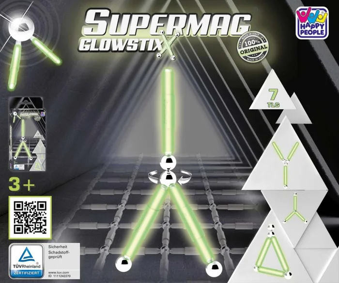 SUPERMAG® – Glowstixx, 7-teilig