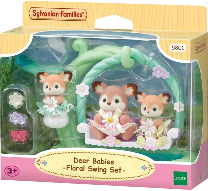 Sylvanian Families Baby hertjes- bloemen schommel