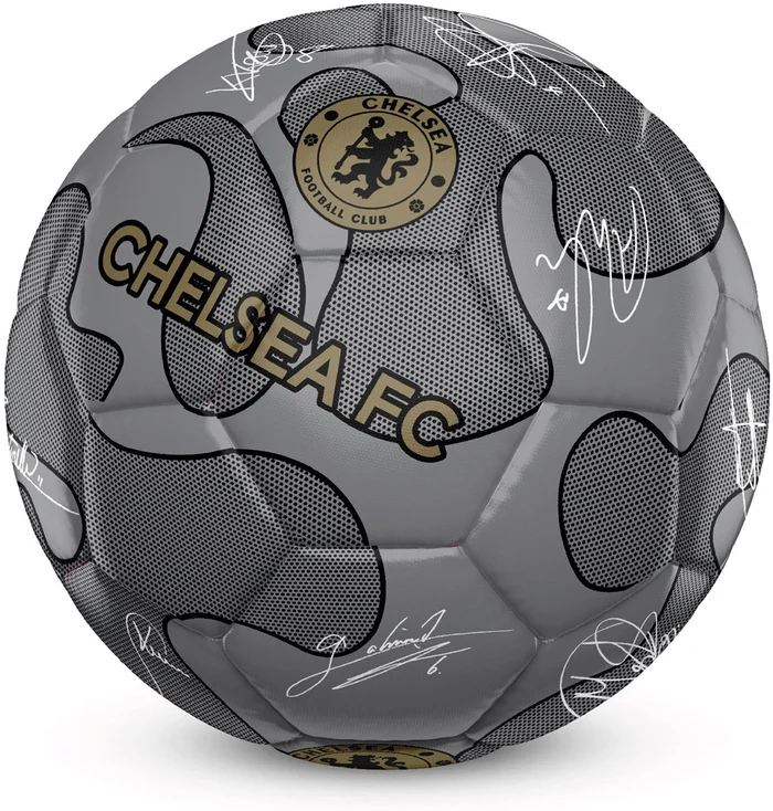 Team Merchandise 32 Panel Camo Signature Football – Chelsea – 5 – Silver