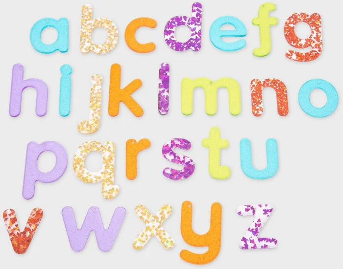 tickit Rainbow Glitter Letters – Pk26