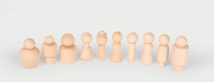 tickit Wooden Community Figures – Pk10