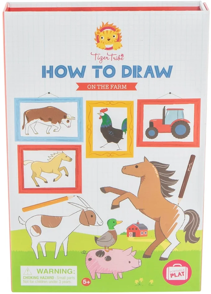 Tiger Tribe 3760260 How to Draw Activity Sets, On The Farm