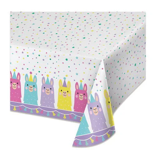 Tischdecke Llama party
