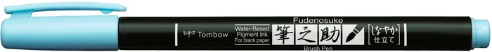 Tombow Tombow Fudenosuke Soft Tip Brush Pen Licht Blauw