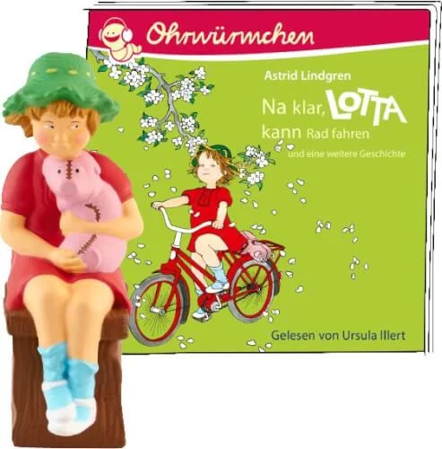 tonies® Lotta – Na klar, Lotta kann Radfahren / Lotta zieht um