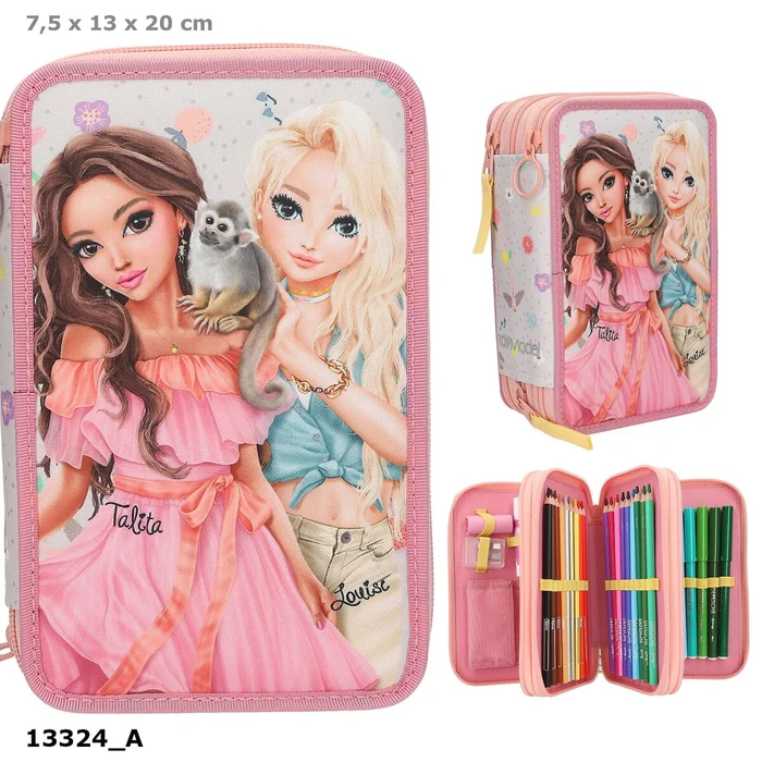 TOPModel 3 Fach Federtasche JUICY