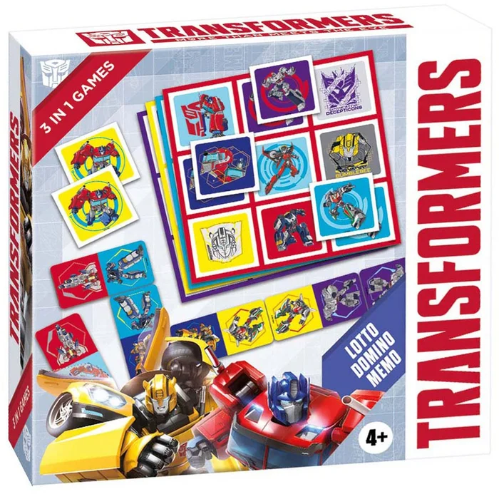 Transformers 3in1 Memo Lotto Domino