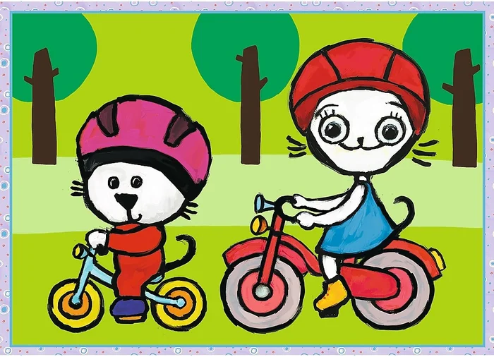 Trefl 4 in 1 – Kittykit day (12-15-20-24 Pièces) – 12 Teile