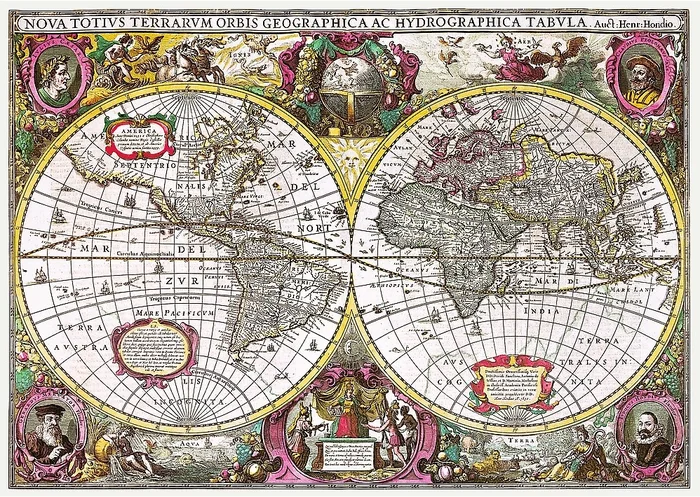 Trefl A New Land and Water Map of the Entire Earth, 1630 – 2000 Teile