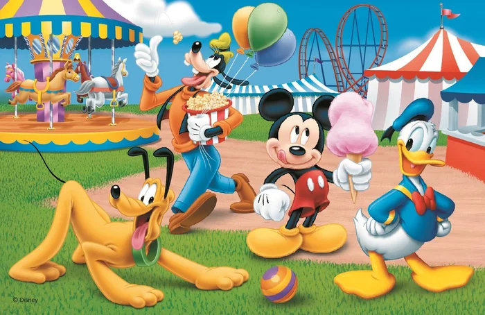 Trefl Mini Puzzle – Mickey & Friends – Disney Standard Characters – 54 Teile