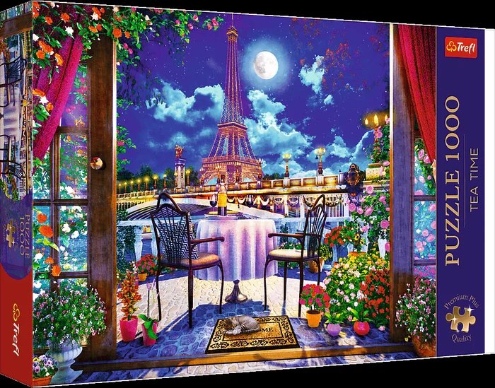 Trefl Trefl 1000 Premium Plus – Tea Time: Parisian Moonlight_FSC Mix 70%