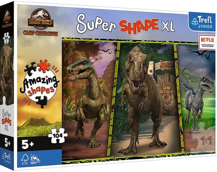 Trefl Trefl 104XL – Bunte Dinosaurier / Universal Jurassic World: