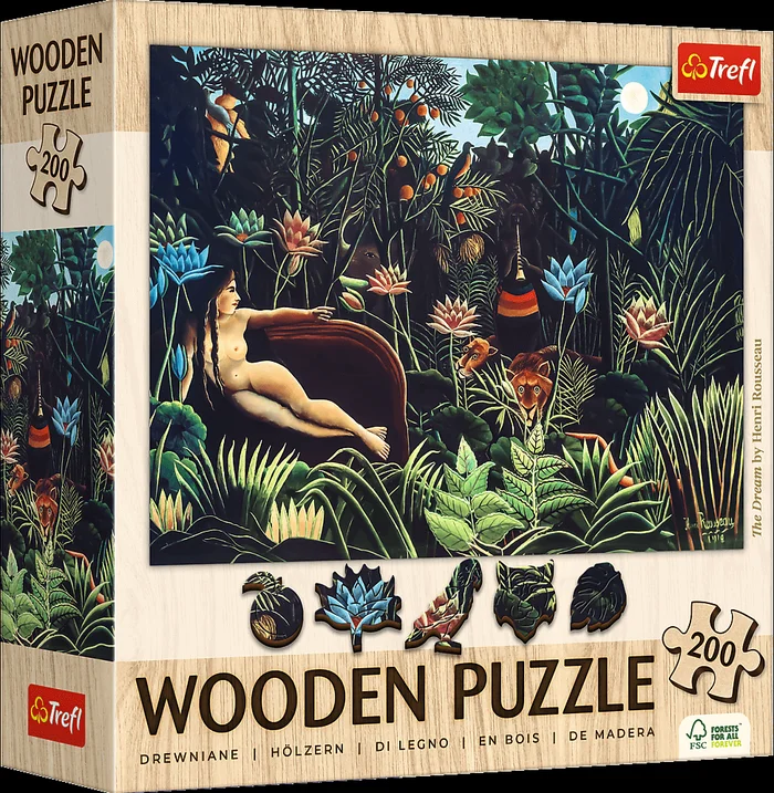 Trefl Trefl 200 Wooden Puzzles – The Dream – Henri Rousseau_FSC Mix 70%
