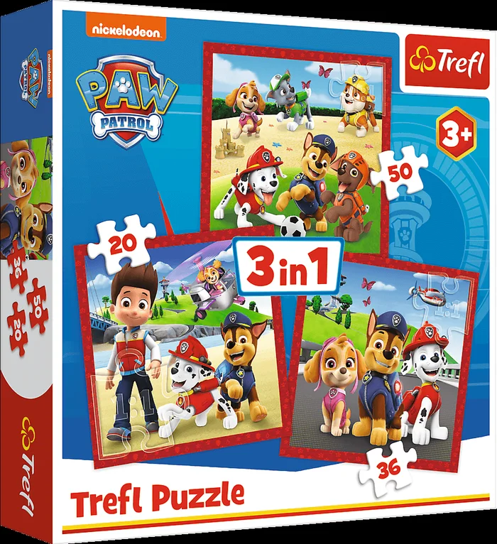 Trefl Trefl 3in1 – Happy dogs Paw Patrol / Viacom PAW Patrol