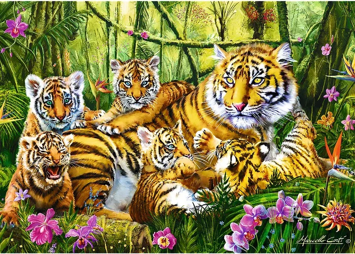 Trefl Trefl 500 – Tigerfamilie