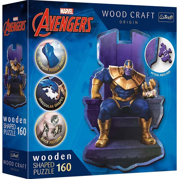 Trefl Trefl – Puzzles – 160 Holzpuzzles“ – Thanos auf dem Thron / Disney Marvel Heroes FSC Mix 70 %“