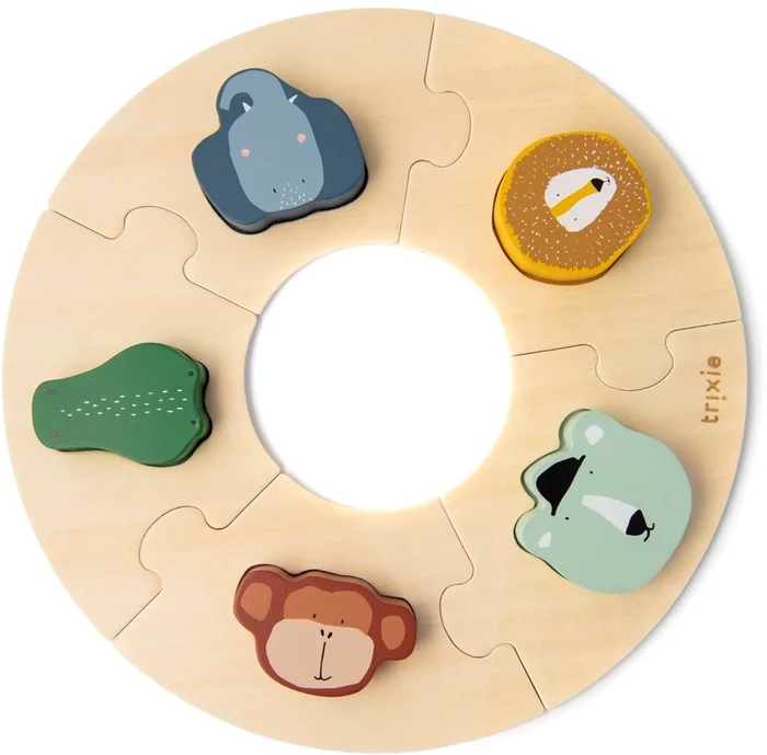 Trixie Holzpuzzle, rund