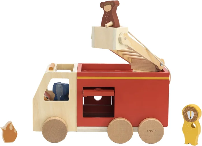 Trixie Houten Dieren Brandweerwagen