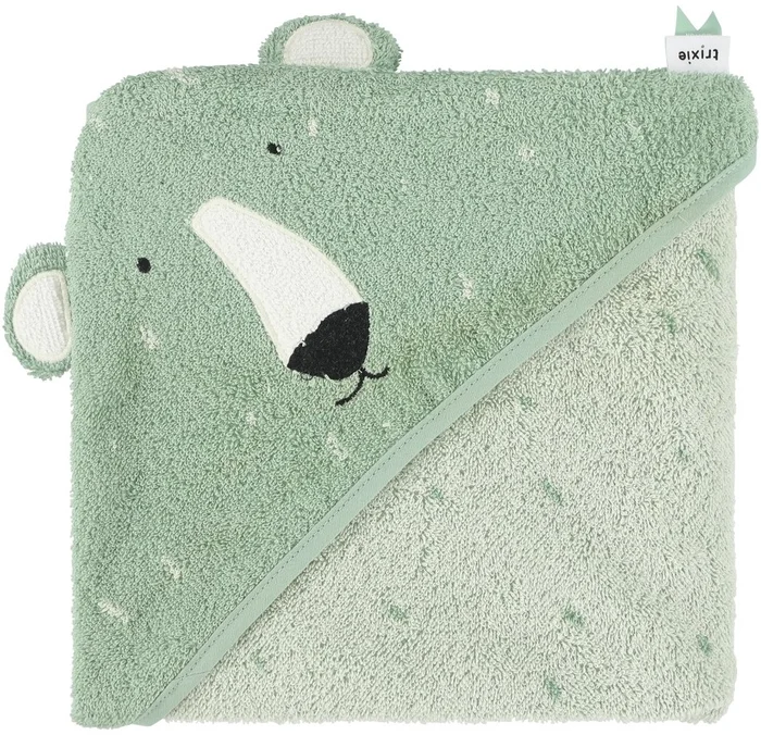 Trixie Kapuzenbadetuch – 75x75cm – Mr. Polar Bear