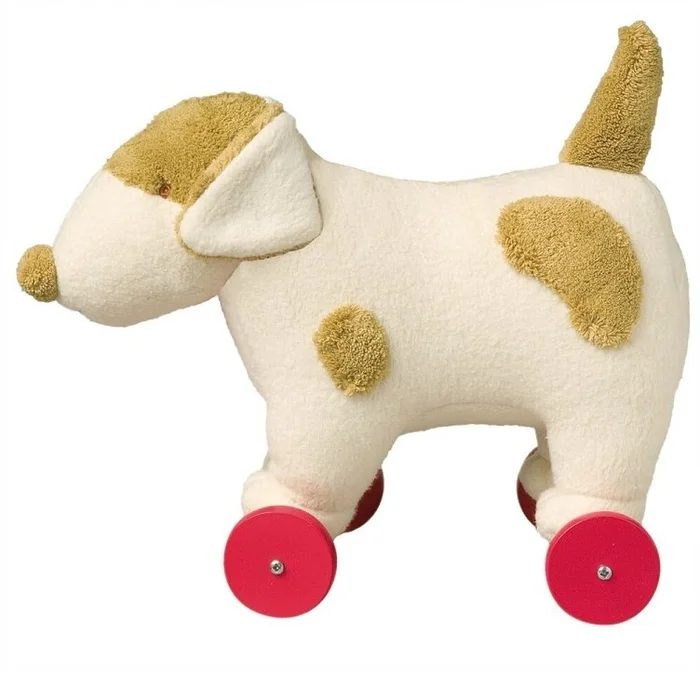 Trousselier Hond 32 cm op wieltjes