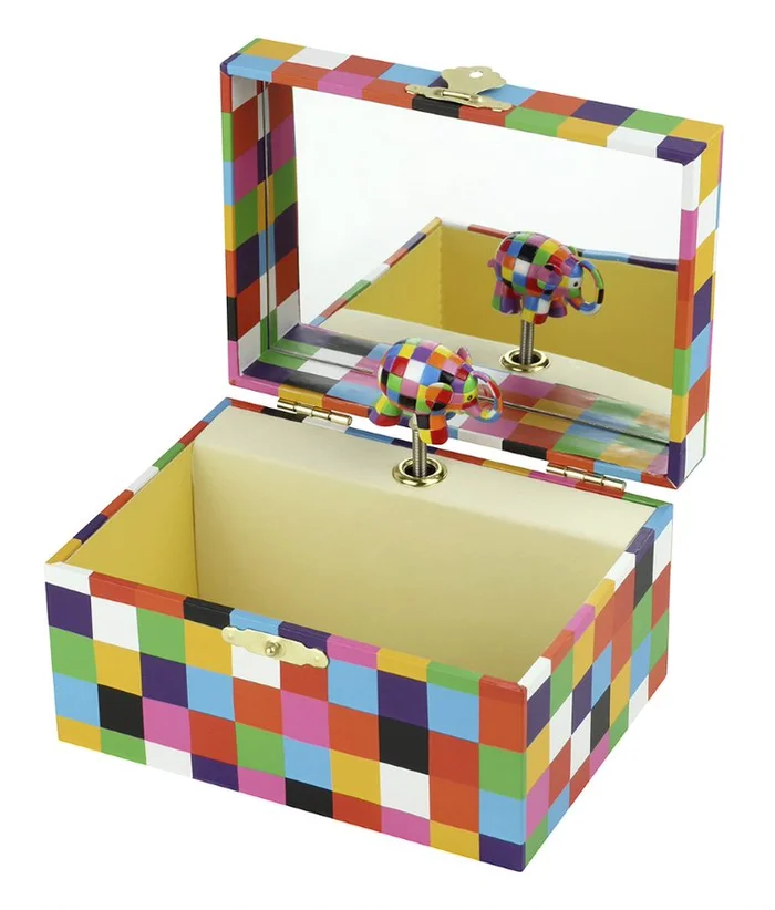Trousselier Musikspieldose und Aufbewahrungsbox mit dem Elefanten Elmar