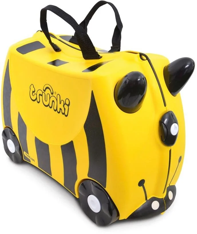 Trunki Trolley Kinderkoffer, Handgepäck für Kinder: Bernard Biene (Gelb)